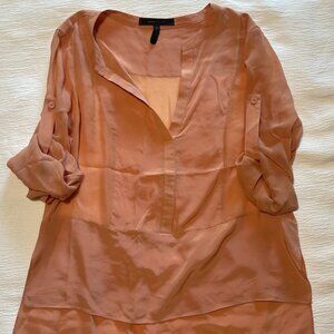 BCBG Sheer Flowy Blouse